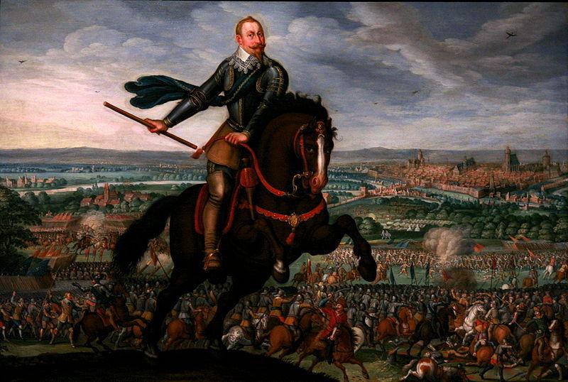 Walter Withers Gustavus Adolphus of Sweden at the Battle of Breitenfeld oil painting image